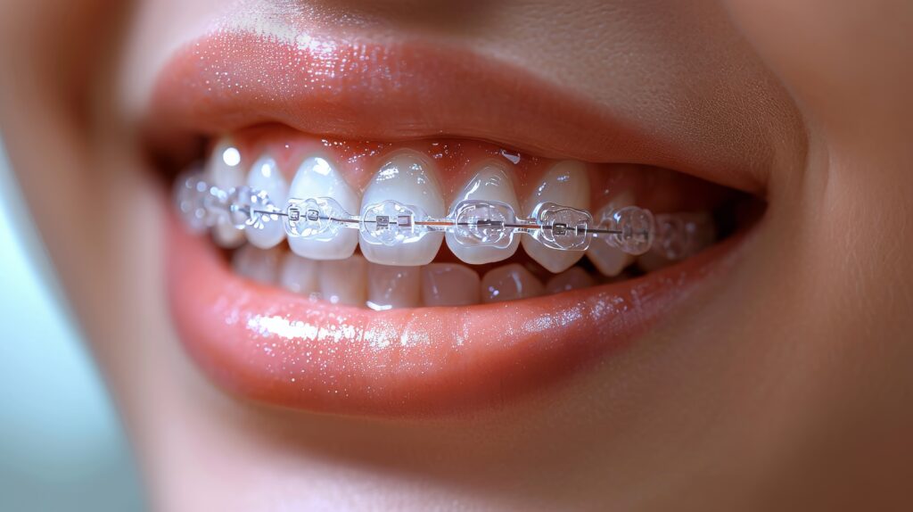 bagues céramiques pour traitement orthodontie